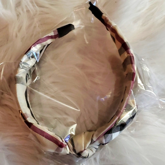 Plaid knotted headband - Picture 6 of 8